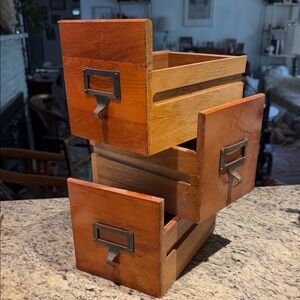 Vintage Wooden Drawer Set